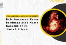 BAB: ANCAMAN KERAS BERDUSTA ATAS NAMA RASULULLAH ṢALLALLĀHU ‘ALAIHI WA SALLAM BAB: ANCAMAN KERAS BERDUSTA ATAS NAMA RASULULLAH ṢALLALLĀHU ‘ALAIHI WA SALLAM