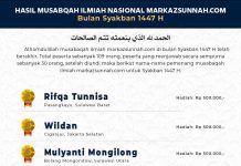 HASIL MUSABAQAH ILMIAH MARKAZSUNNAH.COM BULAN SYAKBAN 1447 H Hasil Musabaqah Syakban H
