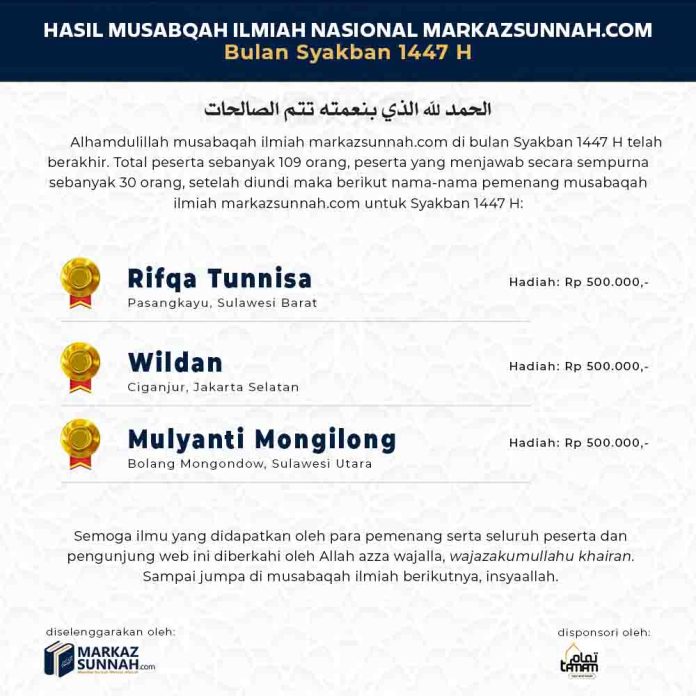 Hasil Musabaqah Syakban H Hasil Musabaqah Syakban H
